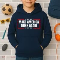 Make America Think Again Kids Hoodie thumb 2