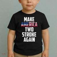 Make America Two Stroke Again Bikers Motorcycle Toddler T-Shirt thumb 2