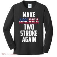 Make America Two Stroke Again Bikers Motorcycle Kids Long Sleeve Shirt thumb 0