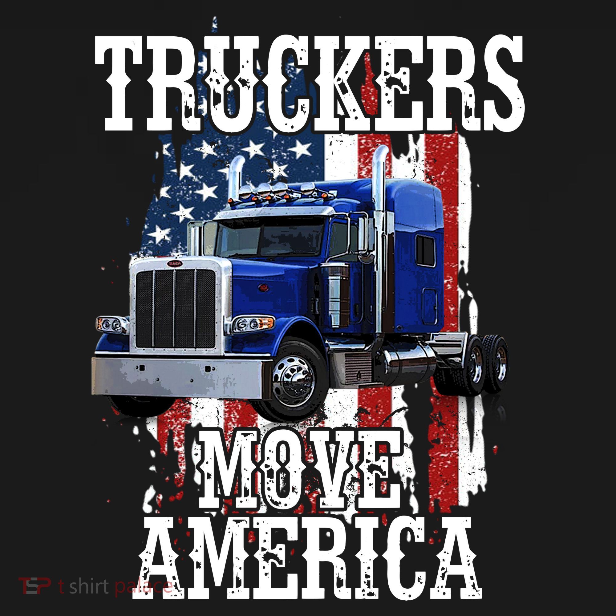 Move America Truckers USA Ornament