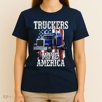 Move America Truckers USA T-Shirt thumb 4