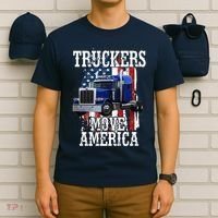 Move America Truckers USA T-Shirt thumb 6