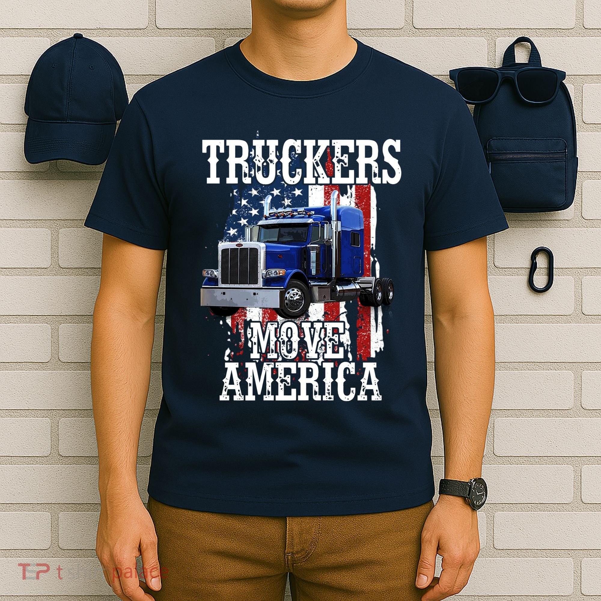 Move America Truckers USA T-Shirt