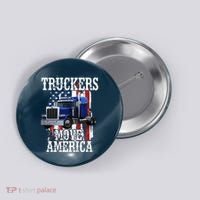 Move America Truckers USA Button thumb 0