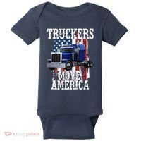 Move America Truckers USA Baby Bodysuit thumb 0