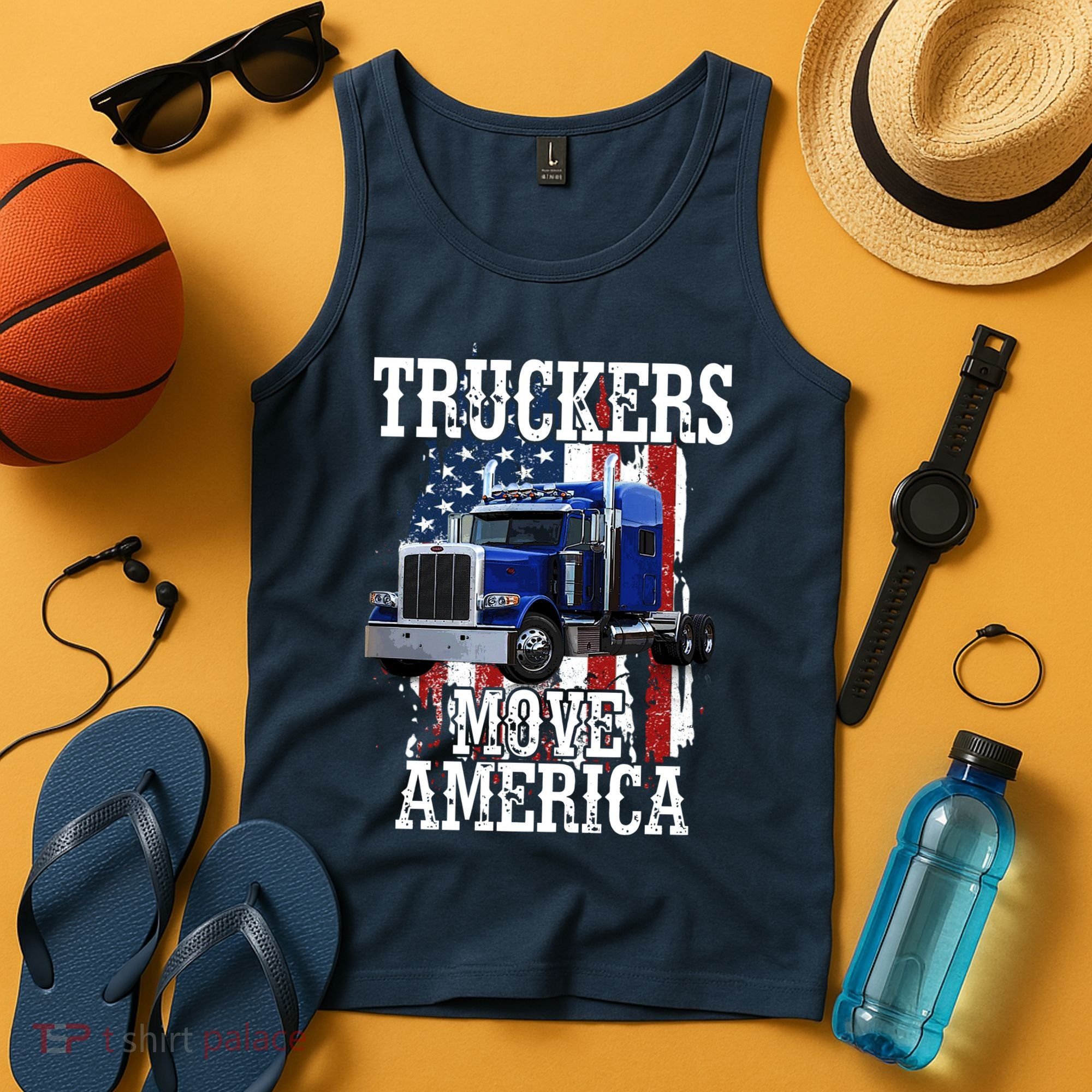 Move America Truckers USA Tank Top