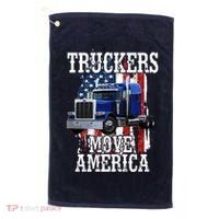 Move America Truckers USA Golf Towel thumb 0