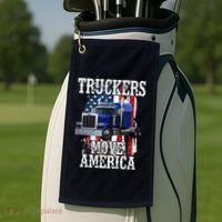 Move America Truckers USA Golf Towel thumb 2