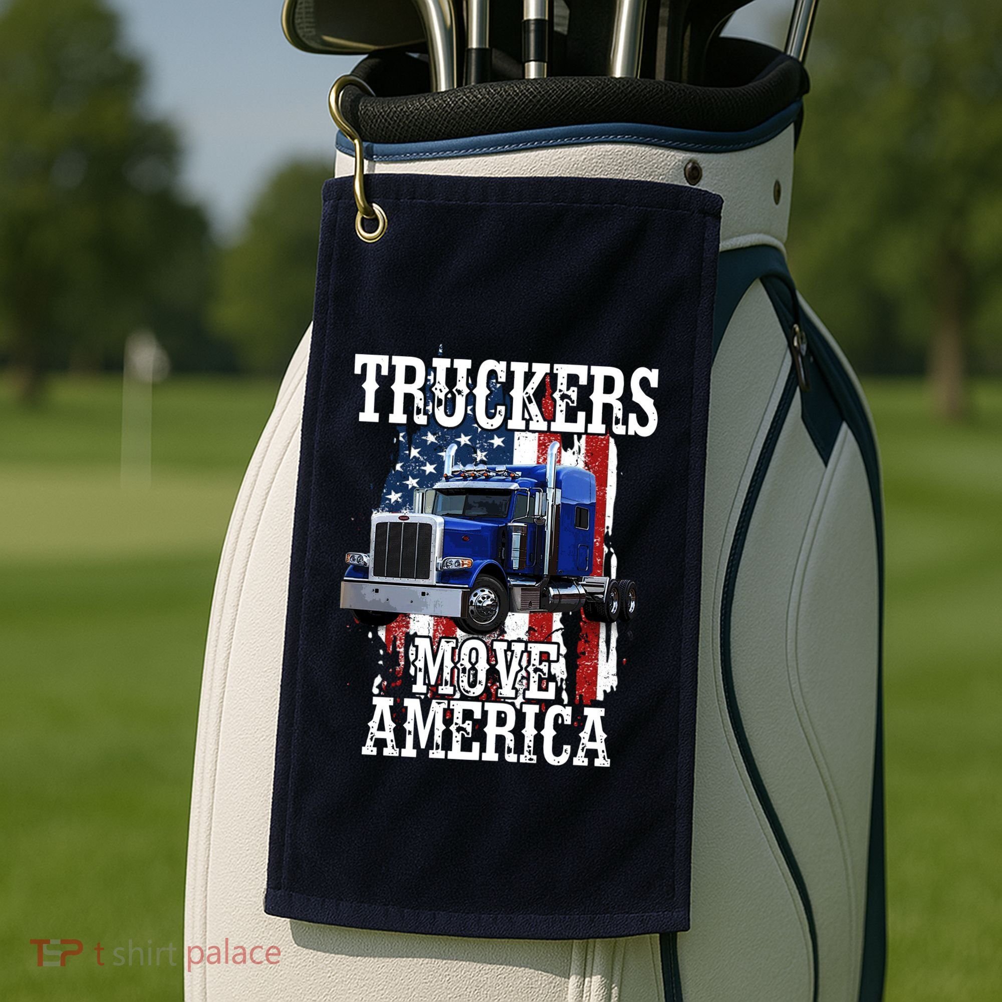 Move America Truckers USA Golf Towel
