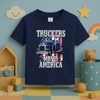 Move America Truckers USA Toddler T-Shirt thumb 3