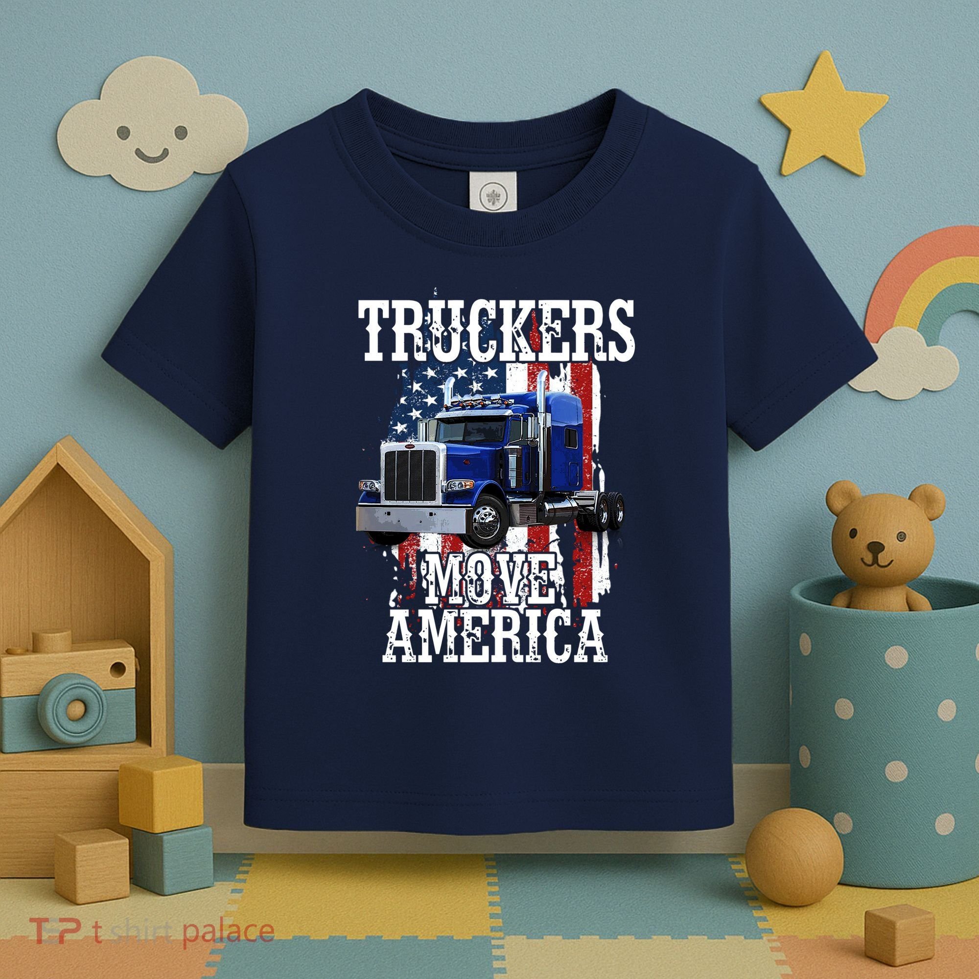 Move America Truckers USA Toddler T-Shirt
