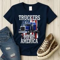 Move America Truckers USA Women's T-Shirt thumb 3