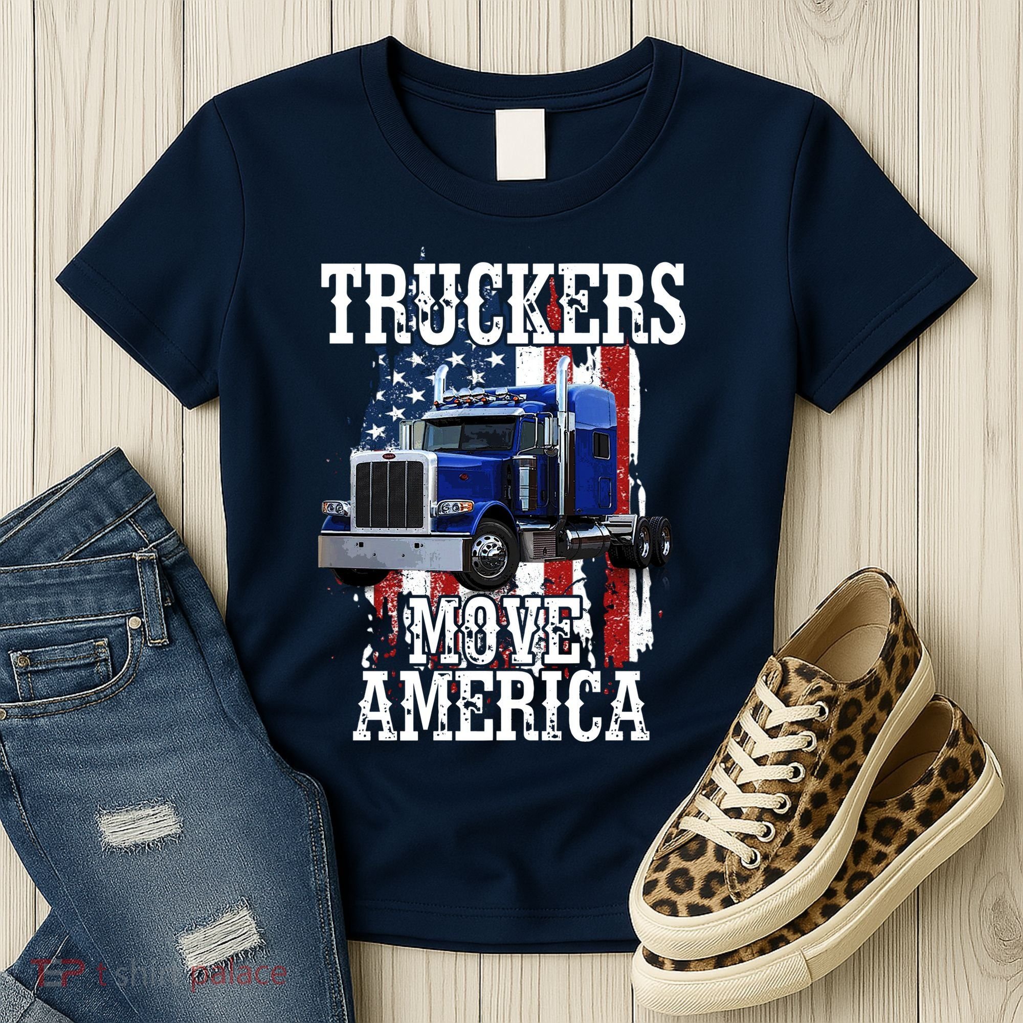 Move America Truckers USA Women's T-Shirt