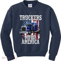 Move America Truckers USA Kids Sweatshirt thumb 0