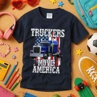 Move America Truckers USA Kids T-Shirt thumb 3