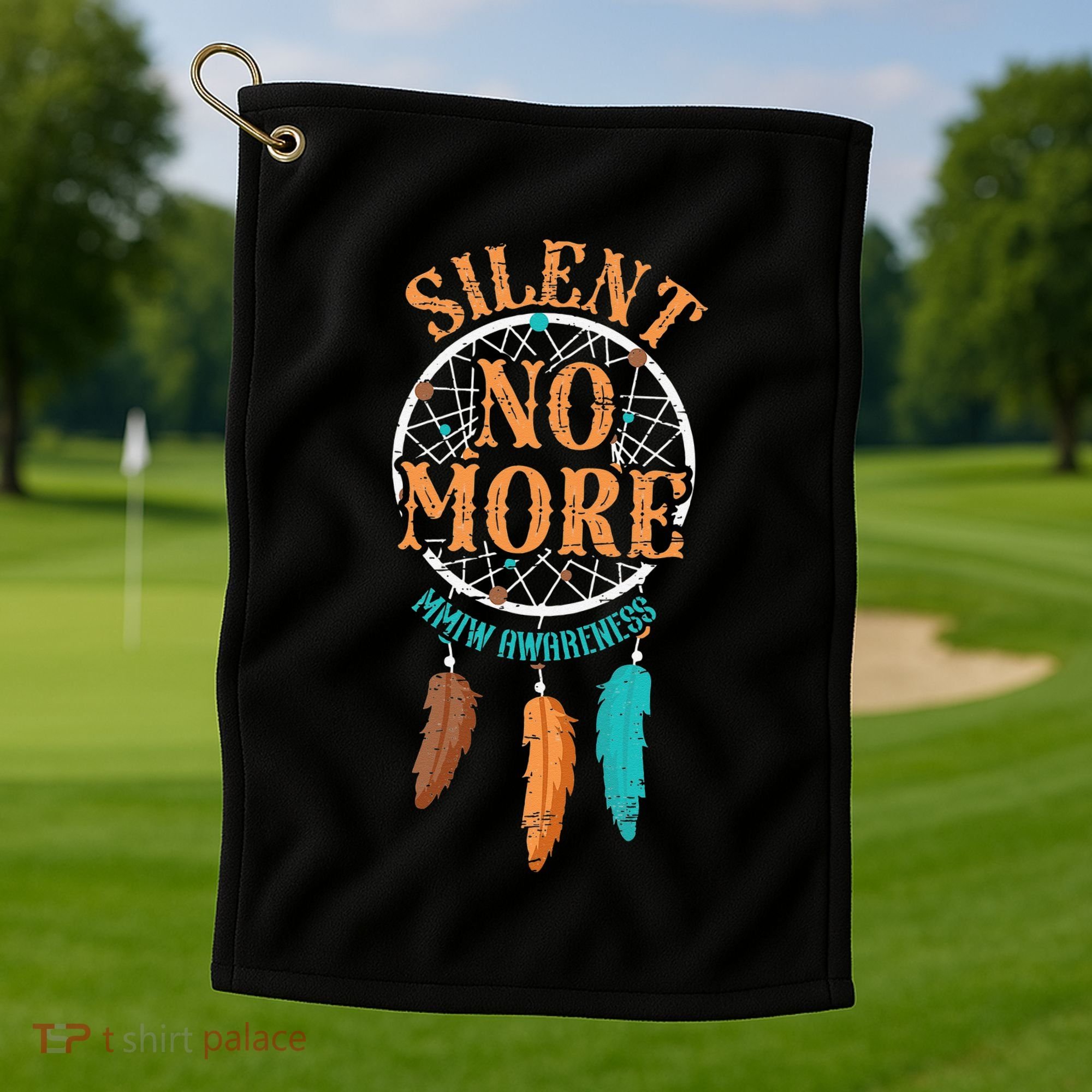 Mmiw Awareness Tribe Ethnic Pride Columbus American Regalia Golf Towel