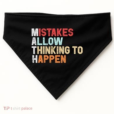 Mistakes Allow Thinking To Happen Math Teacher Math Amazon.com USA-Made Doggie Bandana