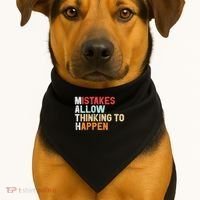 Mistakes Allow Thinking To Happen Math Teacher Math Amazon.com USA-Made Doggie Bandana thumb 1