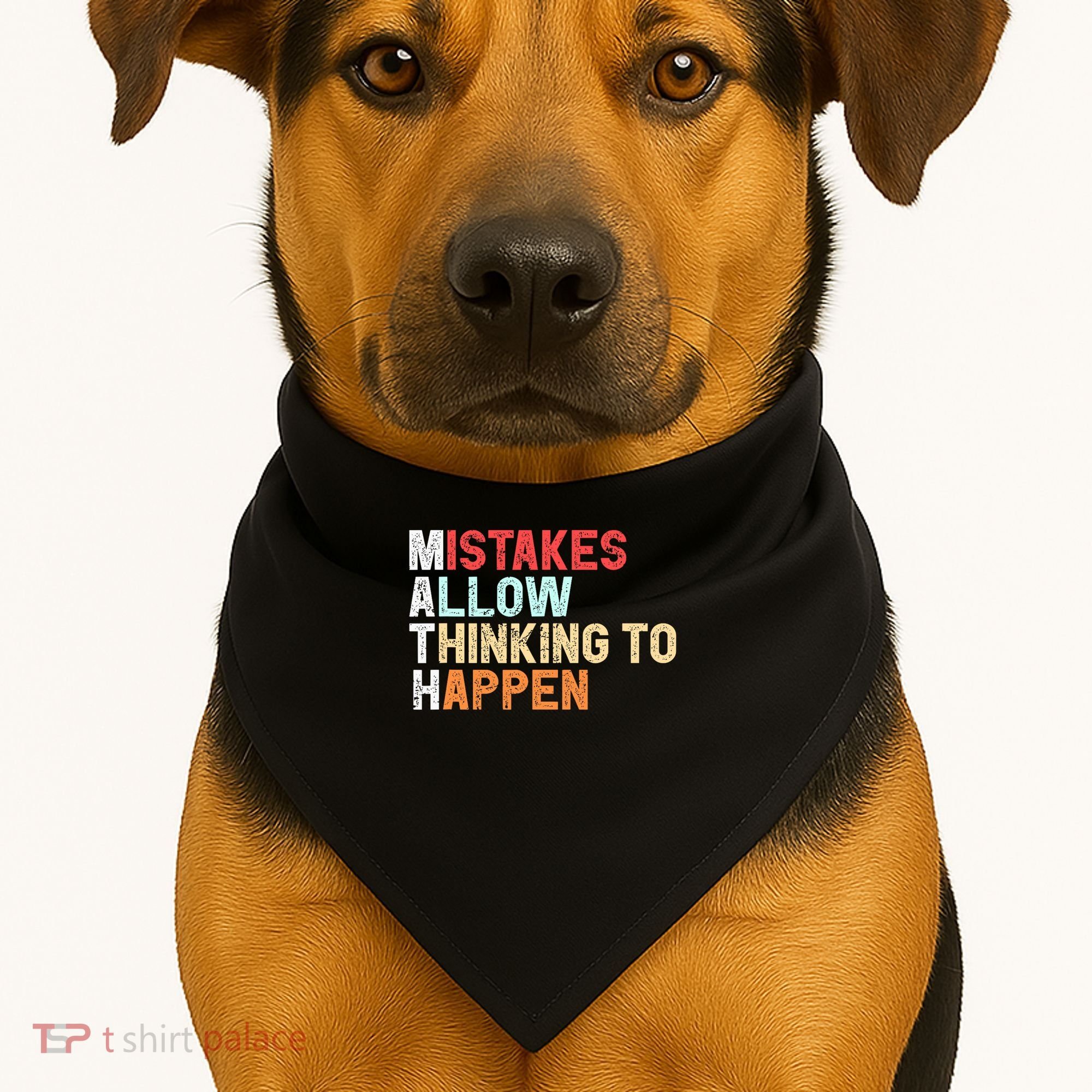 Mistakes Allow Thinking To Happen Math Teacher Math Amazon.com USA-Made Doggie Bandana