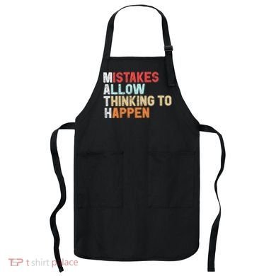 Mistakes Allow Thinking To Happen Math Teacher Math Amazon.com Apron