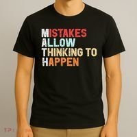 Mistakes Allow Thinking To Happen Math Teacher Math Amazon.com T-Shirt thumb 3