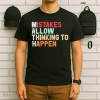 Mistakes Allow Thinking To Happen Math Teacher Math Amazon.com T-Shirt thumb 6