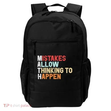Mistakes Allow Thinking To Happen Math Teacher Math Amazon.com Backpack