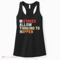 Mistakes Allow Thinking To Happen Math Teacher Math Amazon.com Women's Tank Top thumb 0