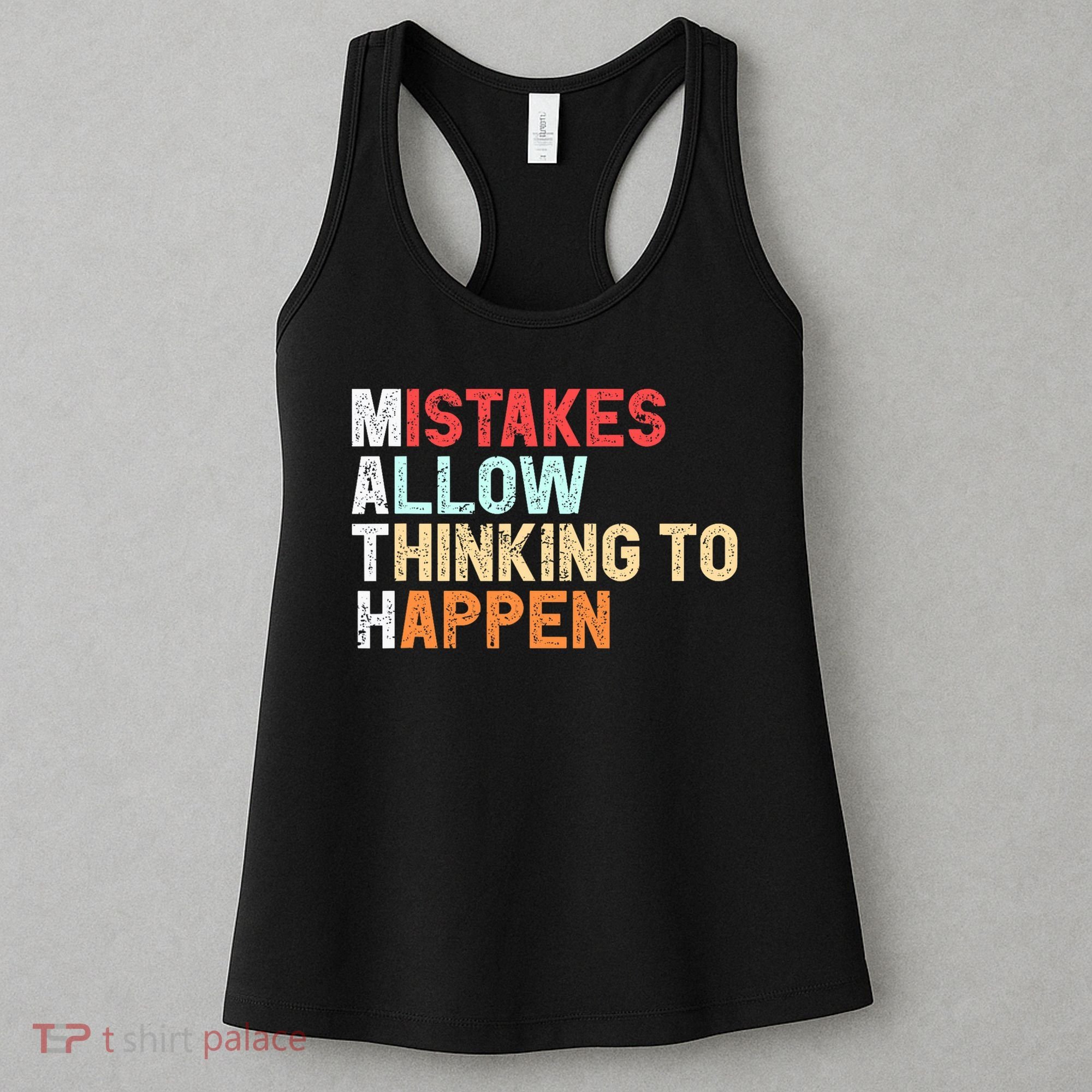 Mistakes Allow Thinking To Happen Math Teacher Math Amazon.com Women's Tank Top