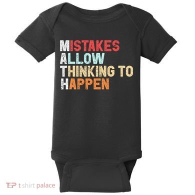Mistakes Allow Thinking To Happen Math Teacher Math Amazon.com Baby Bodysuit