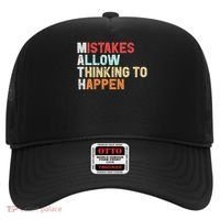 Mistakes Allow Thinking To Happen Math Teacher Math Amazon.com Hat thumb 0