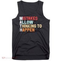 Mistakes Allow Thinking To Happen Math Teacher Math Amazon.com Tank Top thumb 0