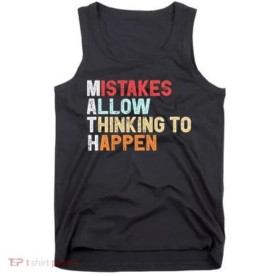 Mistakes Allow Thinking To Happen Math Teacher Math Amazon.com Tank Top