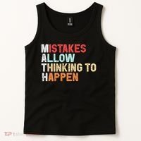 Mistakes Allow Thinking To Happen Math Teacher Math Amazon.com Tank Top thumb 2