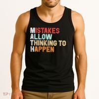 Mistakes Allow Thinking To Happen Math Teacher Math Amazon.com Tank Top thumb 3