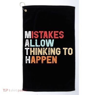 Mistakes Allow Thinking To Happen Math Teacher Math Amazon.com Golf Towel