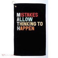 Mistakes Allow Thinking To Happen Math Teacher Math Amazon.com Golf Towel thumb 0