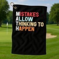 Mistakes Allow Thinking To Happen Math Teacher Math Amazon.com Golf Towel thumb 1