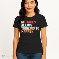 Mistakes Allow Thinking To Happen Math Teacher Math Amazon.com Women's T-Shirt thumb 4