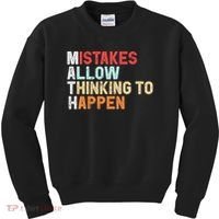 Mistakes Allow Thinking To Happen Math Teacher Math Amazon.com Kids Sweatshirt thumb 0