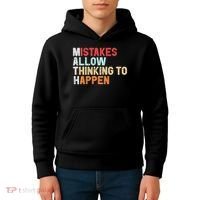 Mistakes Allow Thinking To Happen Math Teacher Math Amazon.com Kids Hoodie thumb 4