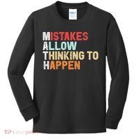 Mistakes Allow Thinking To Happen Math Teacher Math Amazon.com Kids Long Sleeve Shirt thumb 0