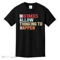 Mistakes Allow Thinking To Happen Math Teacher Math Amazon.com Kids T-Shirt thumb 0
