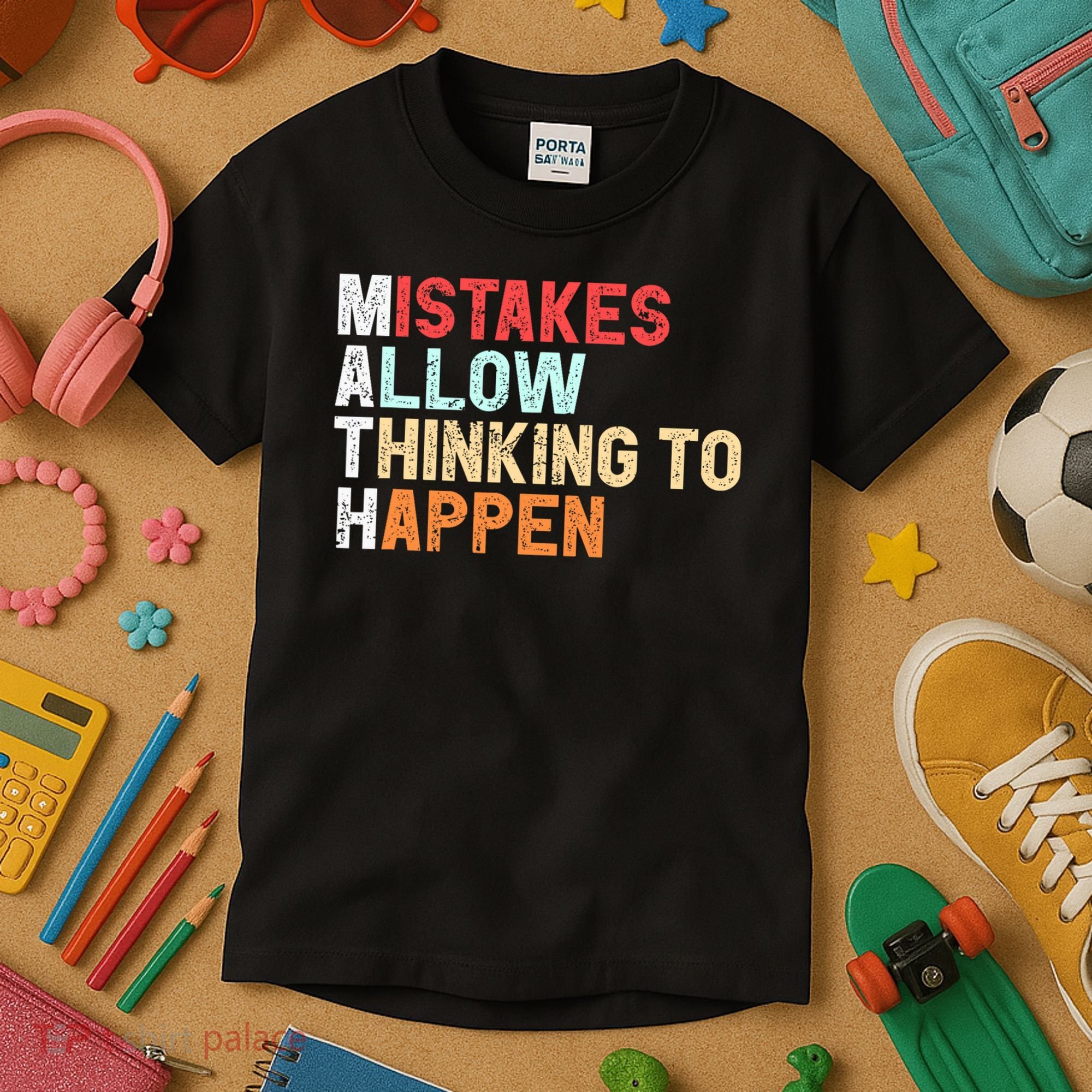 Mistakes Allow Thinking To Happen Math Teacher Math Amazon.com Kids T-Shirt