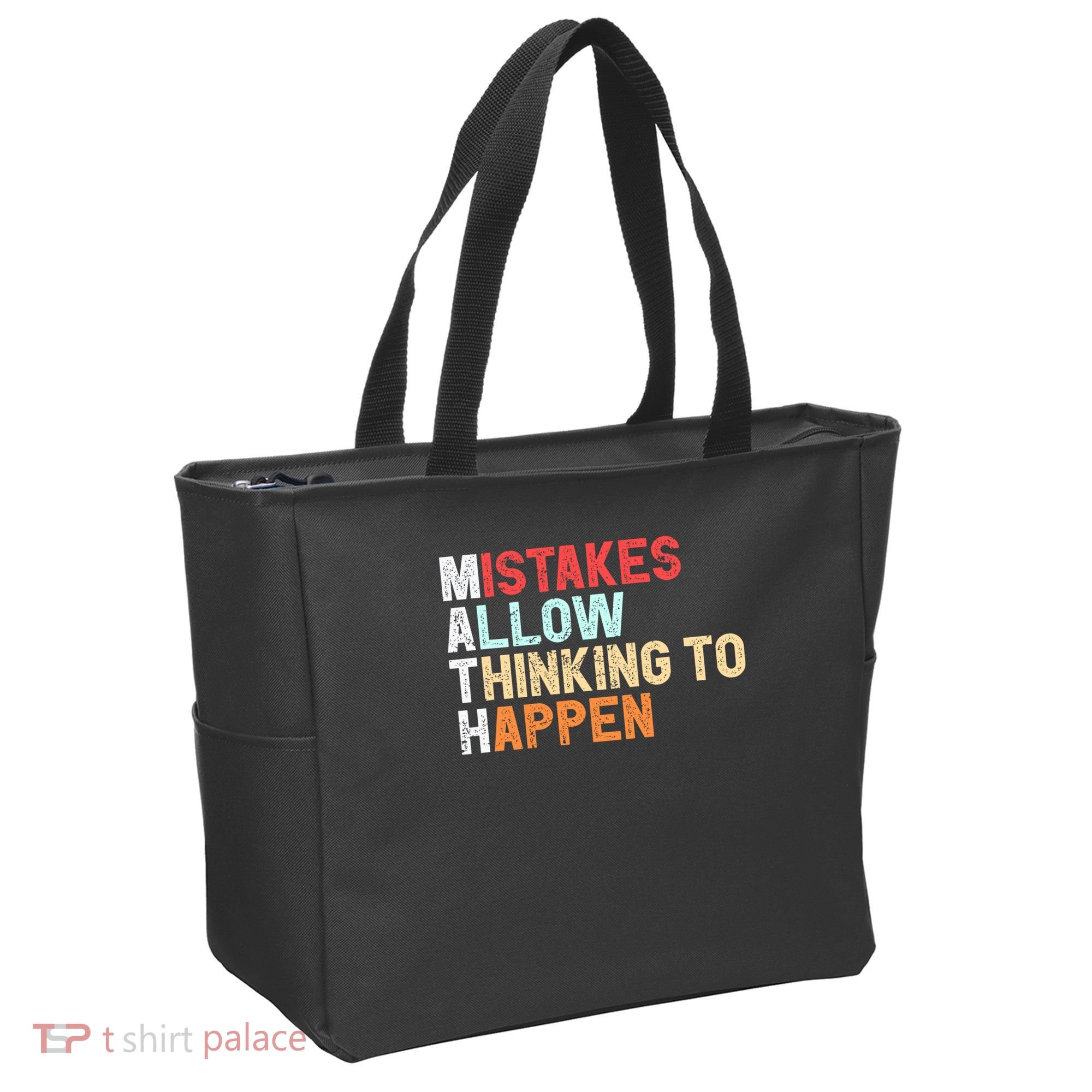 Mistakes Allow Thinking To Happen Math Teacher Math Amazon.com Tote Bag