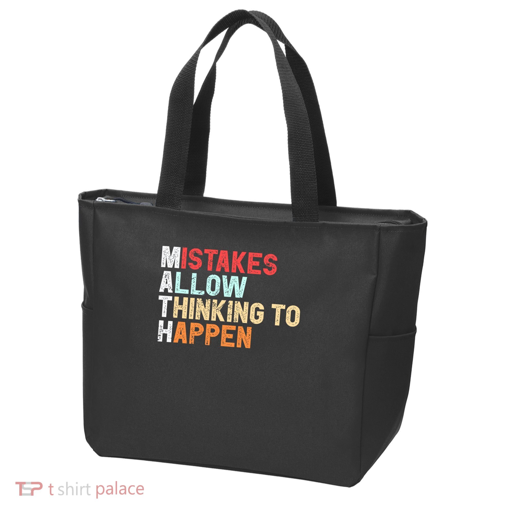 Mistakes Allow Thinking To Happen Math Teacher Math Amazon.com Tote Bag
