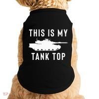 M1 Abrams Tank Funny Sarcastic Military Pun Gift Doggie Tank thumb 0