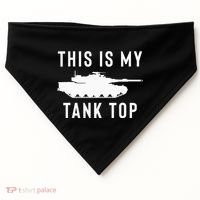 M1 Abrams Tank Funny Sarcastic Military Pun Gift USA-Made Doggie Bandana thumb 0