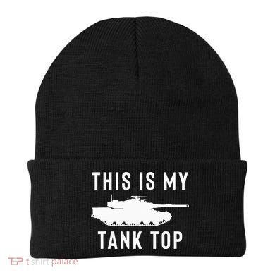 M1 Abrams Tank Funny Sarcastic Military Pun Gift Beanie