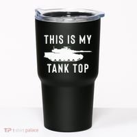 M1 Abrams Tank Funny Sarcastic Military Pun Gift Tumbler thumb 0